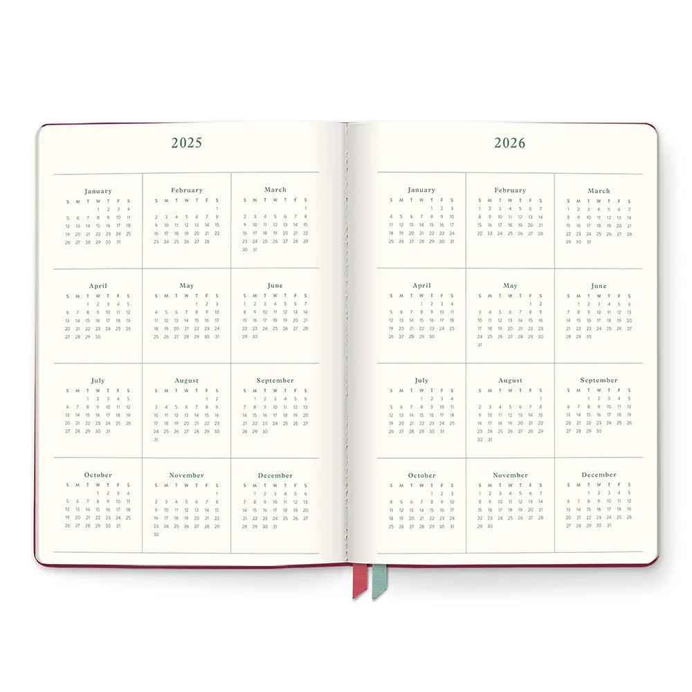 2026 As if Argyle Clara Clothbound Monthly Planner (Aug 2025 - Dec 2026)