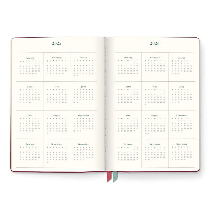 2026 As if Argyle Clara Clothbound Monthly Planner (Aug 2025 - Dec 2026)