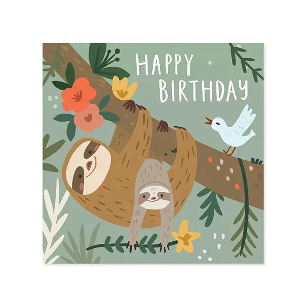 Sloth Birthday Treasures Pop-up Card