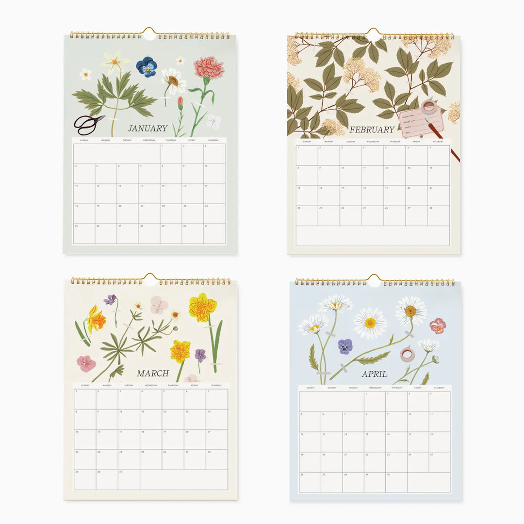 Herbarium Wall Calendar 2026