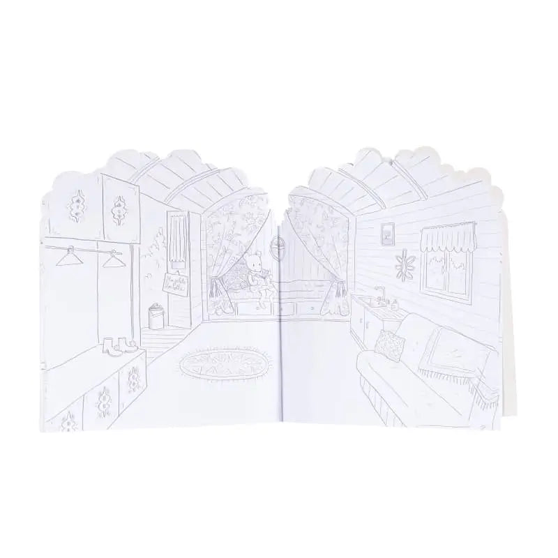 Coloring Book & Stickers - The Big Family