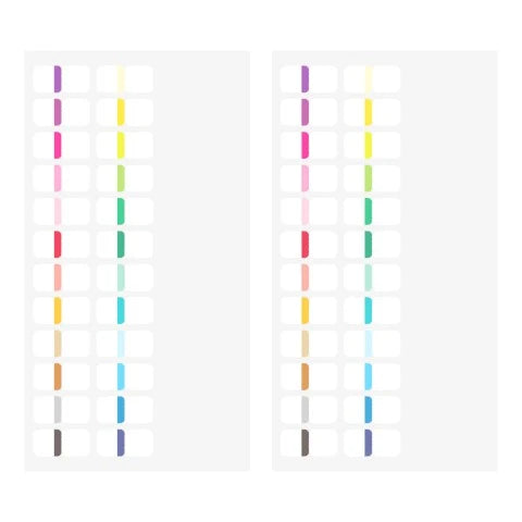 Midori Index Label Chiratto 24 Vivid Colors