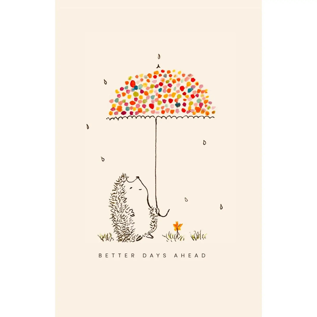 Hedgehog Encouragement Card