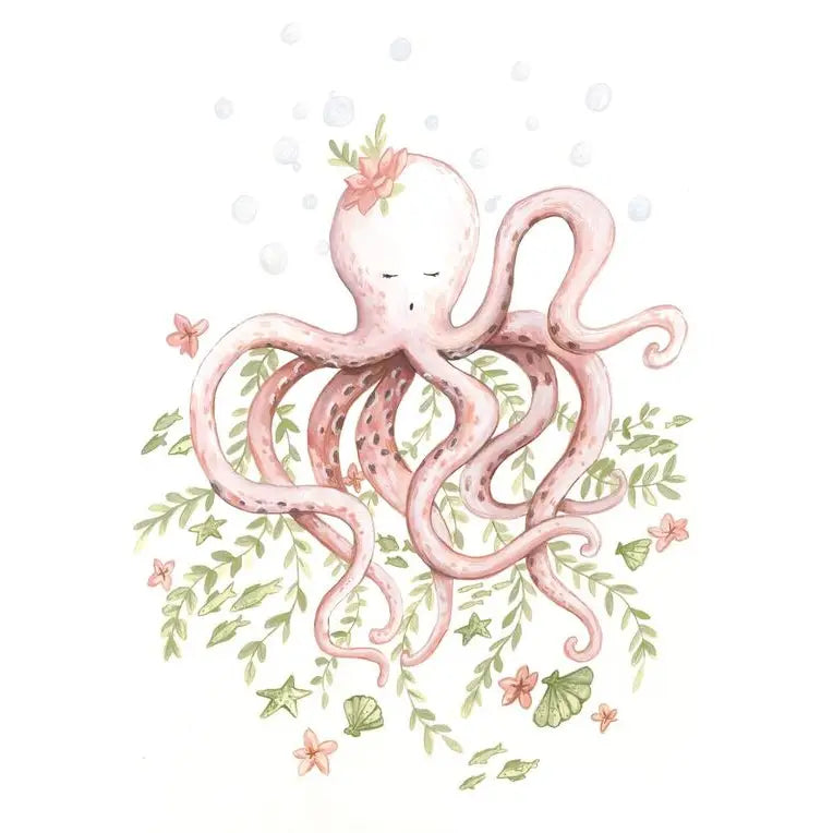 Octopus Kids Art Print