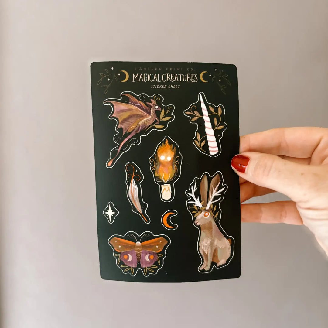 Vinyl Sticker Sheet: Magical Creatures