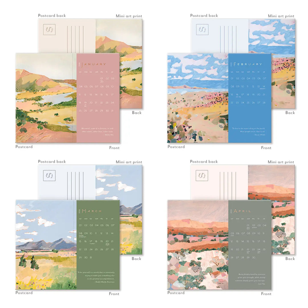 In the Beginning Seedlings Postcard Calendar