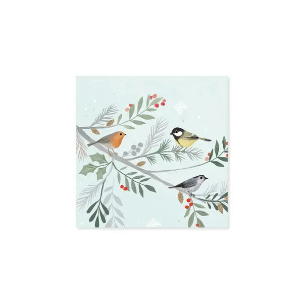 Winter Birds Trinkets Pop-up Card