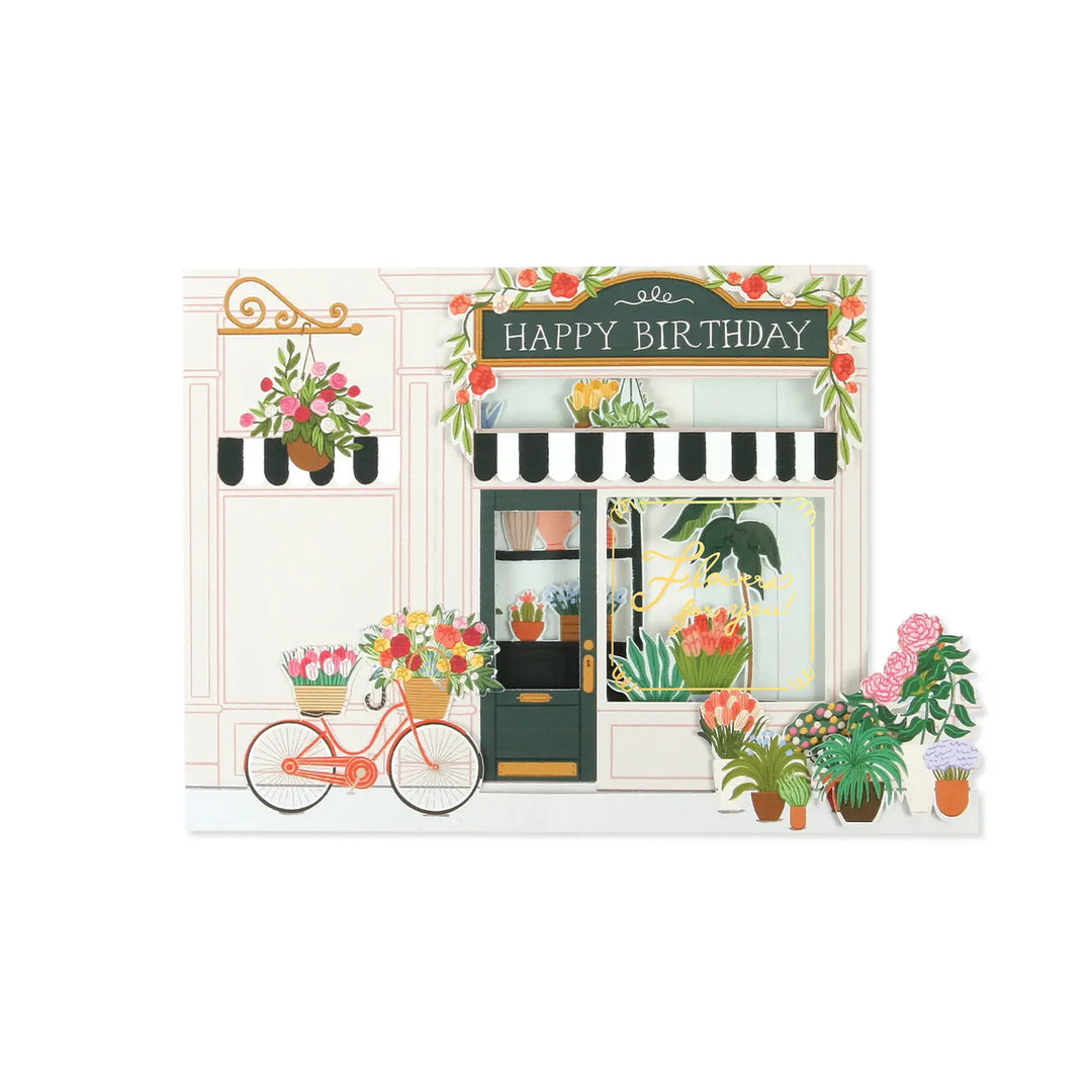 Flower Shop Birthday Card