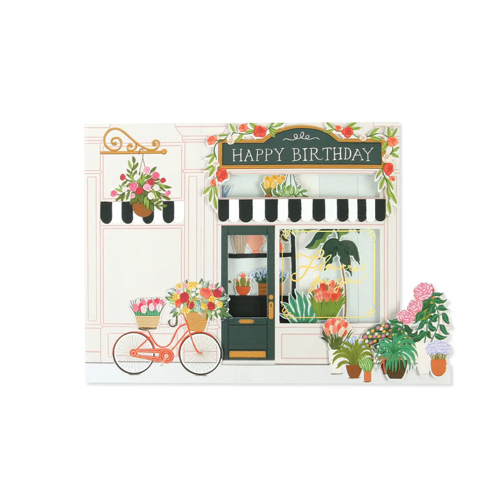 Flower Shop Birthday Card