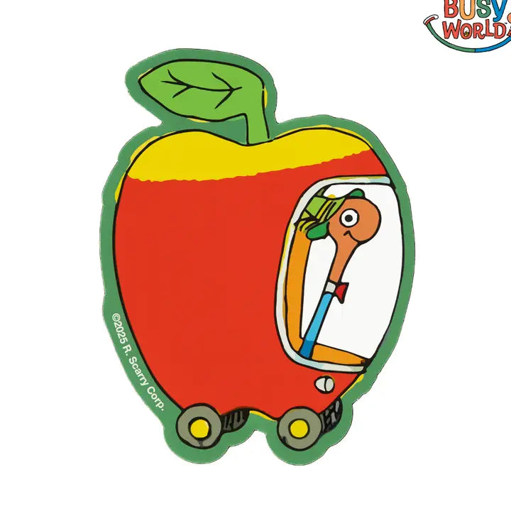 Richard Scarry® Apple Car Sticker