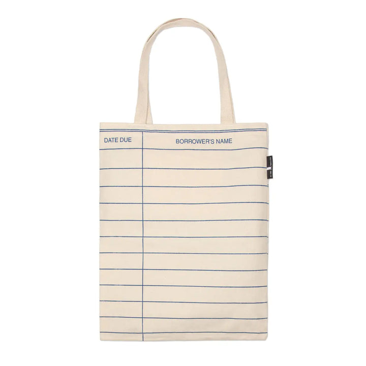 Library Card Natural Tote