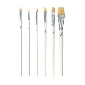 Chroma Blends Watercolor Paint Brushes - Set of 6