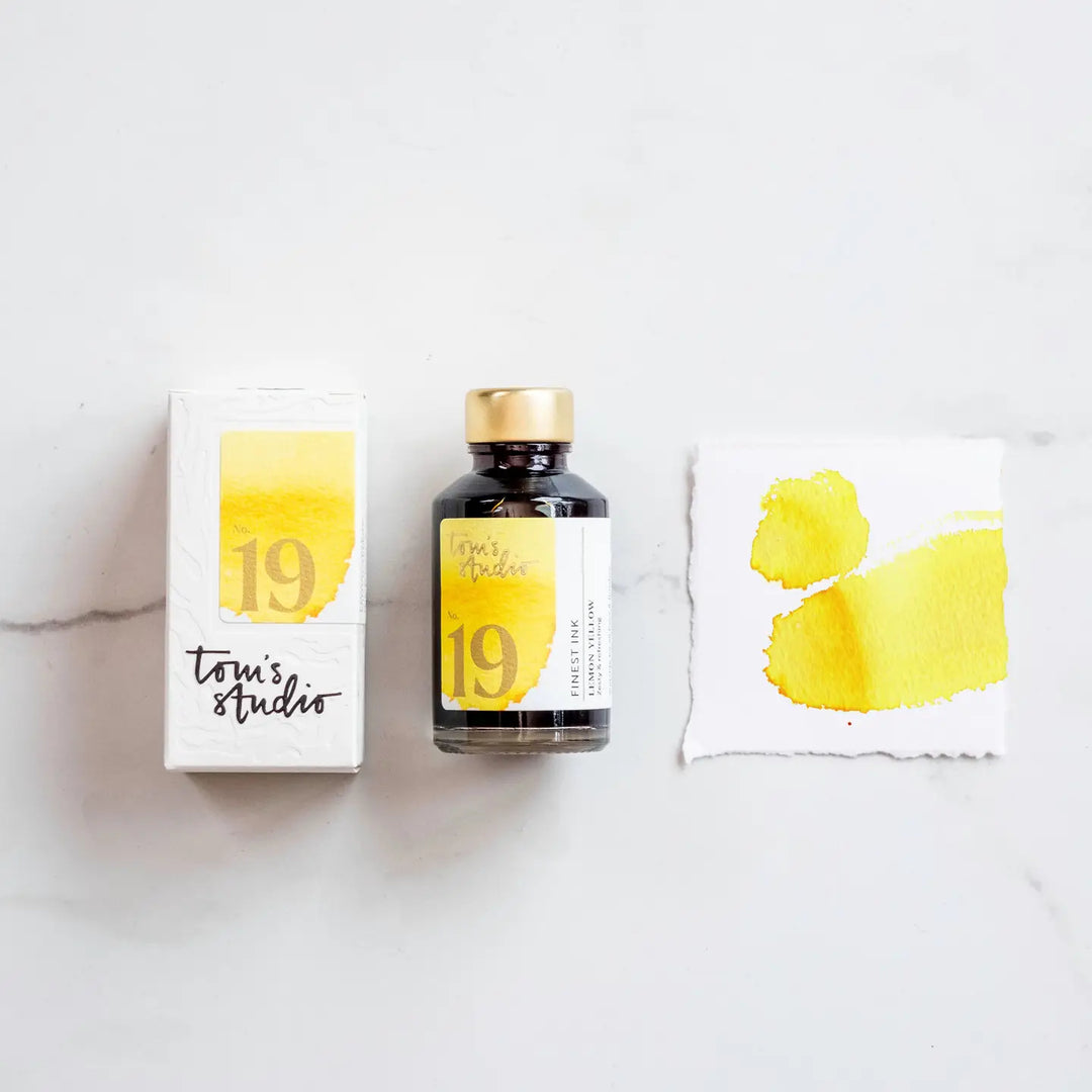 Tom's Studio Ink - 15 Lemon Yellow (50ml Bottled Ink)