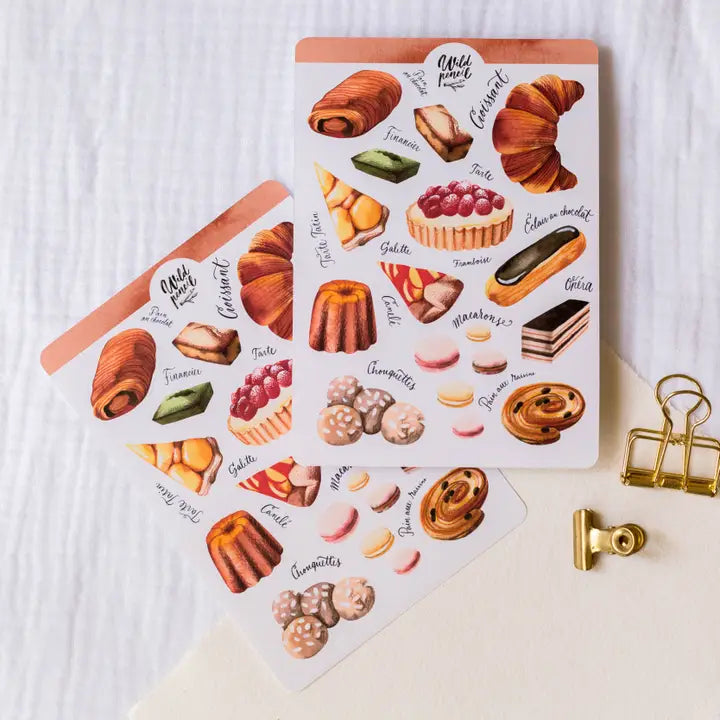 Sticker Sheet — French Bakery