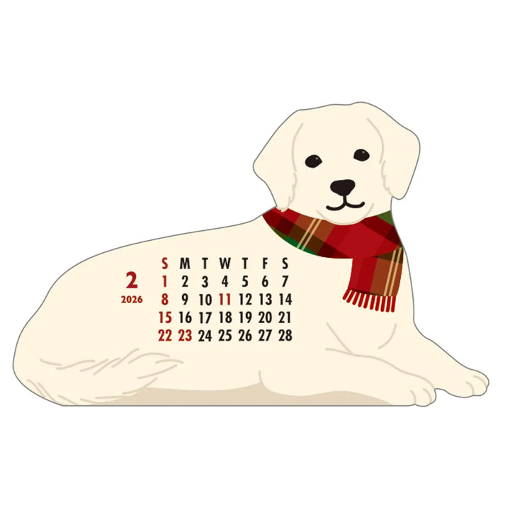 Die-Cut Retriever Calendar 2026
