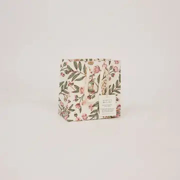Hand Block Printed Gift Bags - Song Birds Blush