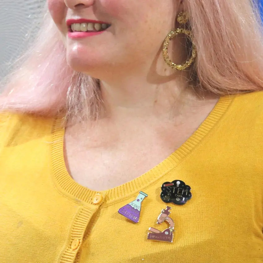 Science Has the Best Solutions Enamel Pin