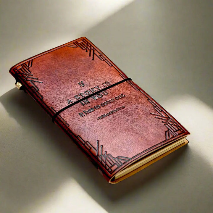 Debossed Refillable Leather Traveler's Notebooks