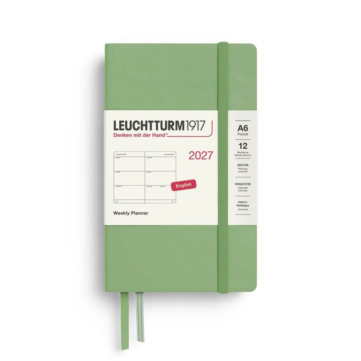 Leuchtturm Weekly Planner - A6 Pocket Hardcover (Jan-Dec 2027)
