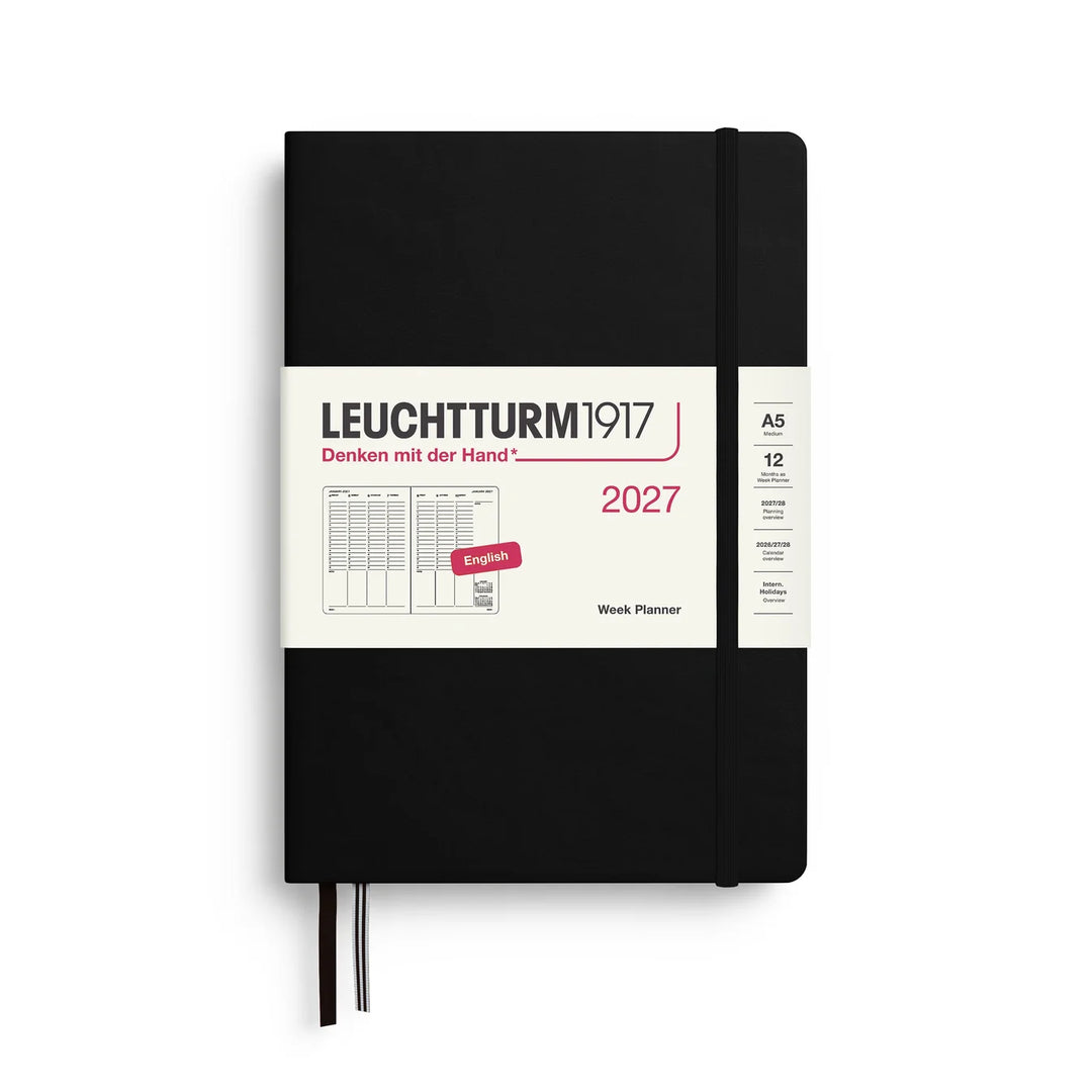 Leuchtturm Week Planner - A5 Hardcover (Jan-Dec 2027)