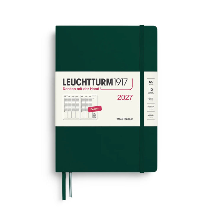 Leuchtturm Week Planner - A5 Hardcover (Jan-Dec 2027)