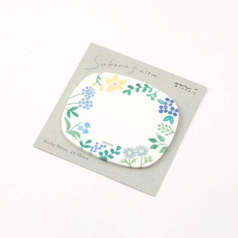 Midori Translucent Sticky Notes - Wild Flowers