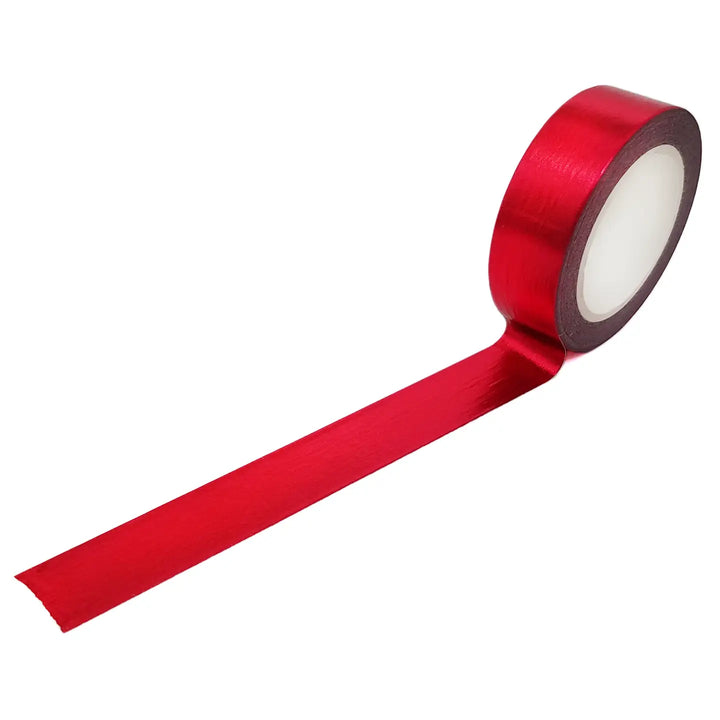 Solid Red Foil Washi Tape