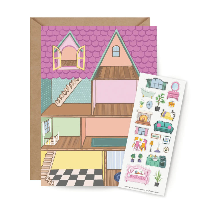 Sticker Scene Card - Dollhouse