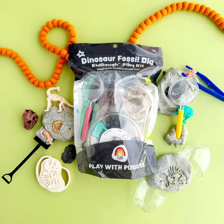 Dinosaur Fossil Dig KidDough Play Kit