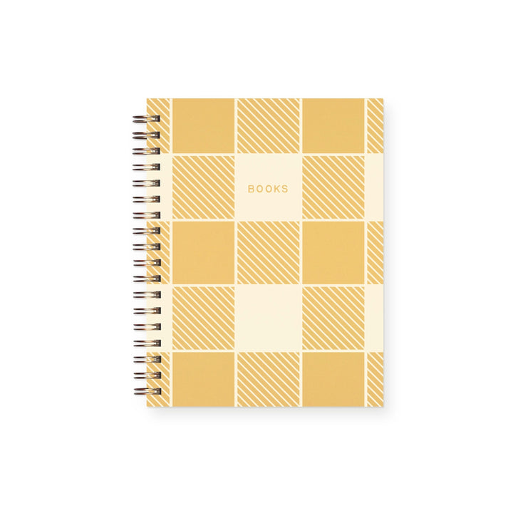 Gingham Pattern Book Log Reading Journal