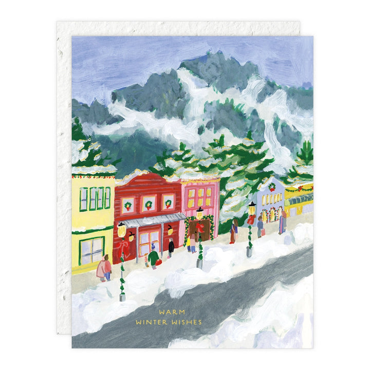 Winter Village Holiday Card