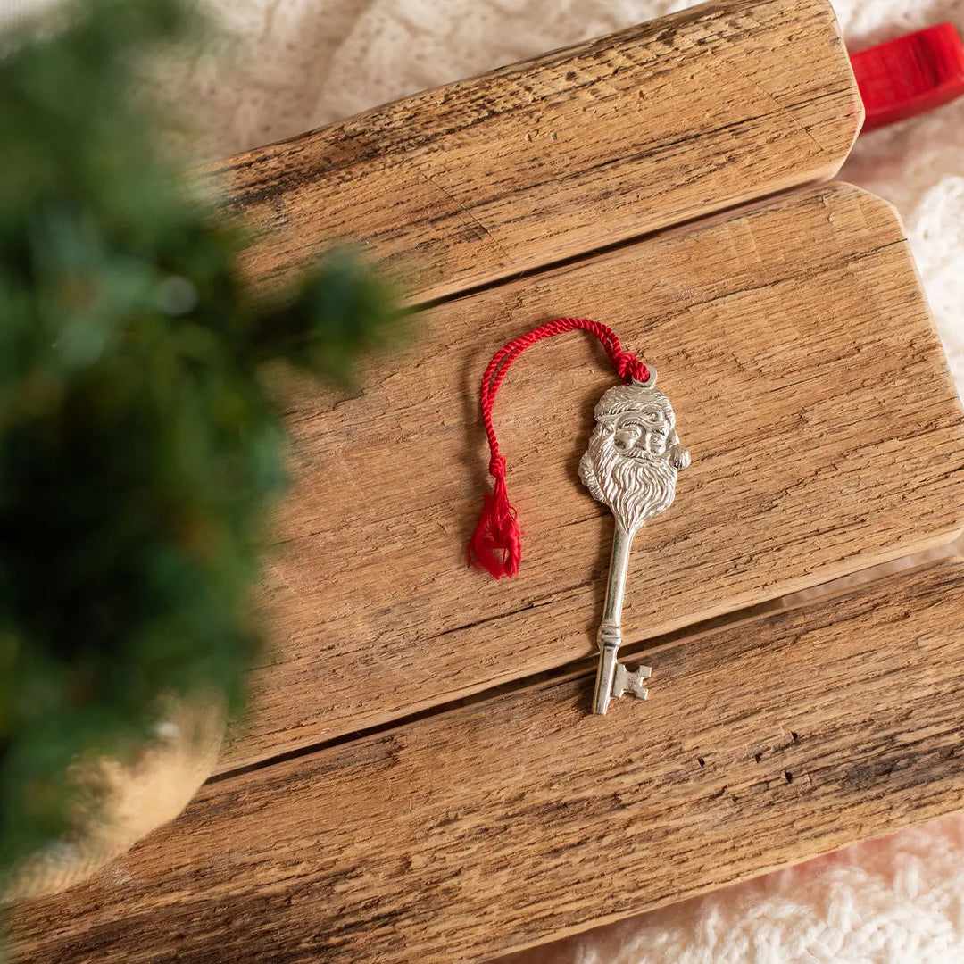 Magical Santa Key Pewter Ornament