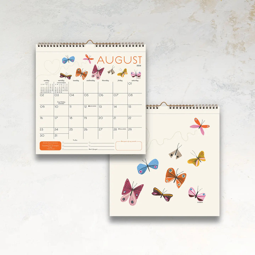 2026 Seedlings Garden Party 12 Month Calendar