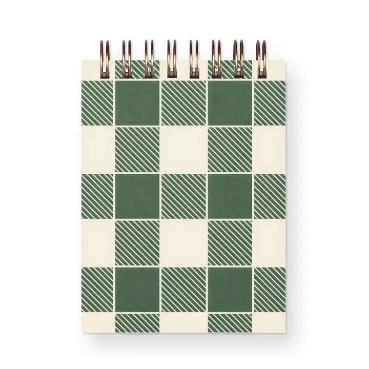 Gingham Holiday Mini Jotter Notebook