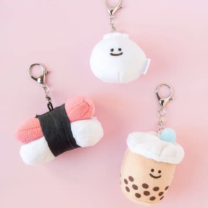 Mini Bao Dumpling Bag Charm Plushie Keychain