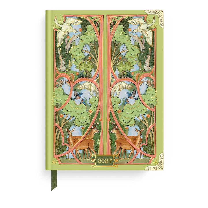 Woodland Scene Weekly Medium Bound Planner (Jan-Dec 2027)