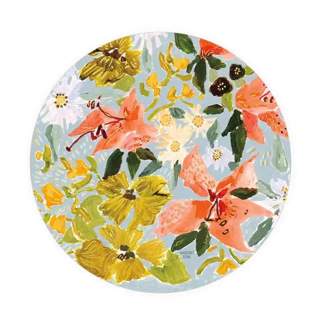 Bouquet in Blue Seedlings Coaster