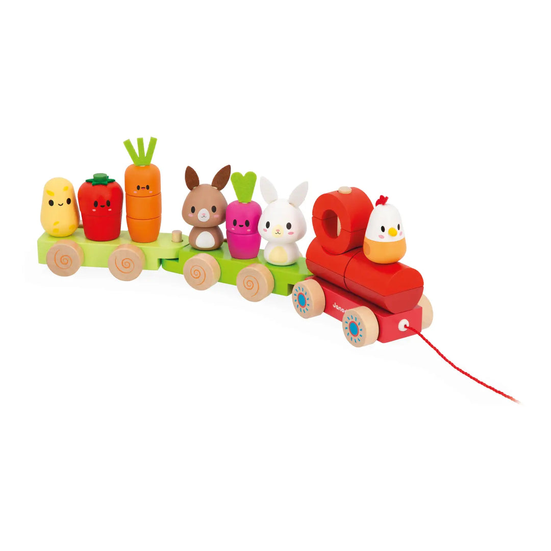 Pull Along Farm Stacker Train