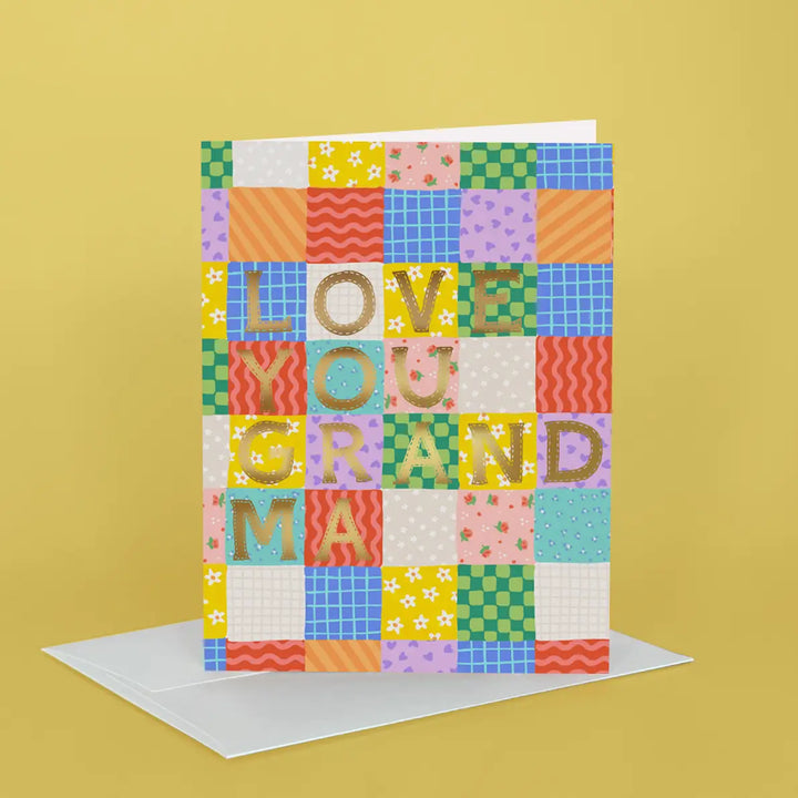 Grandma Patchwork Greeting Card