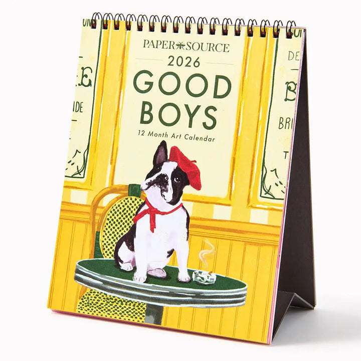 2026 Good Boys Desk Calendar