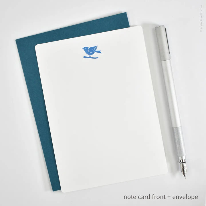 Bluebird Flat Note Card Set