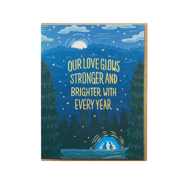 Love Tent Anniversary Card