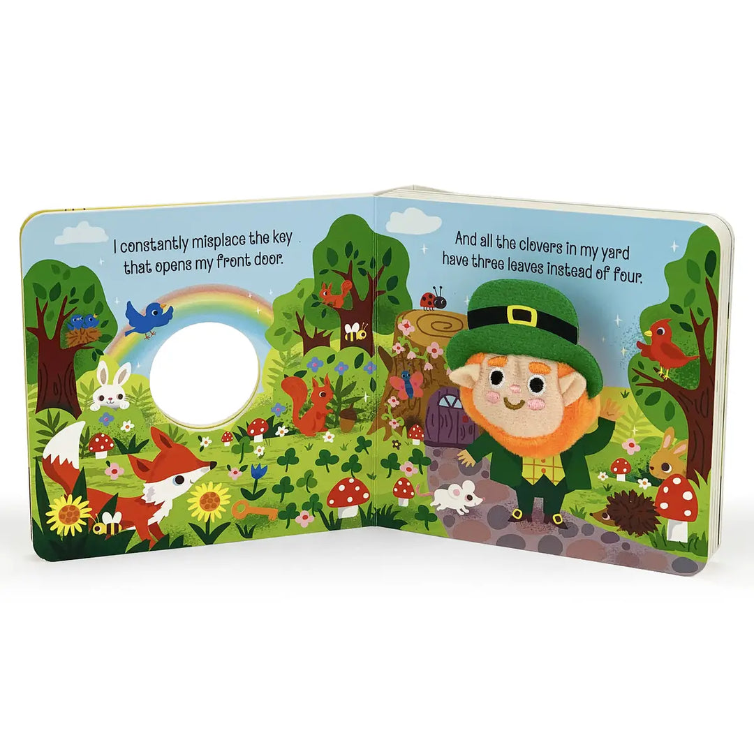 Happy Leprechaun Finger Puppet Book