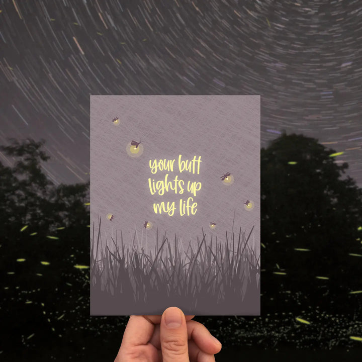 Your Butt Lights Up My Life Card