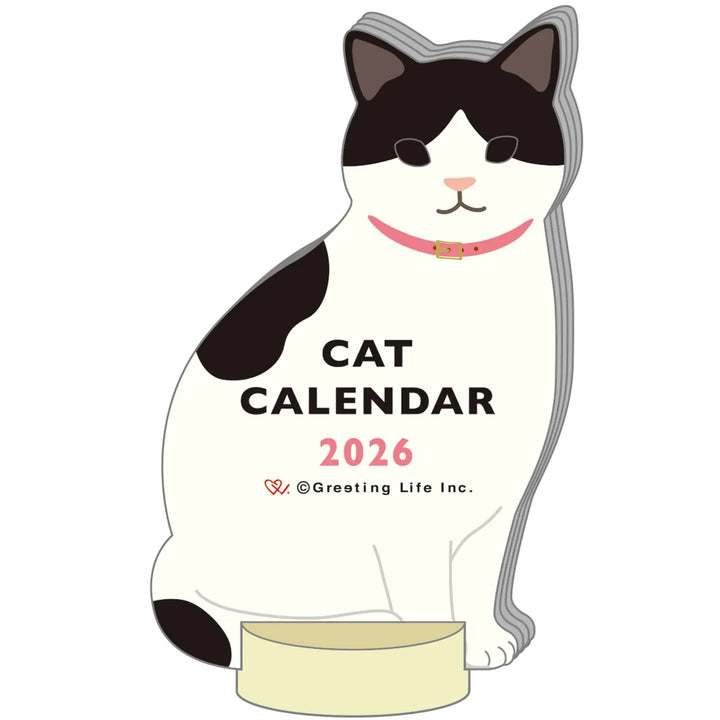 Die-Cut Cat Calendar 2026