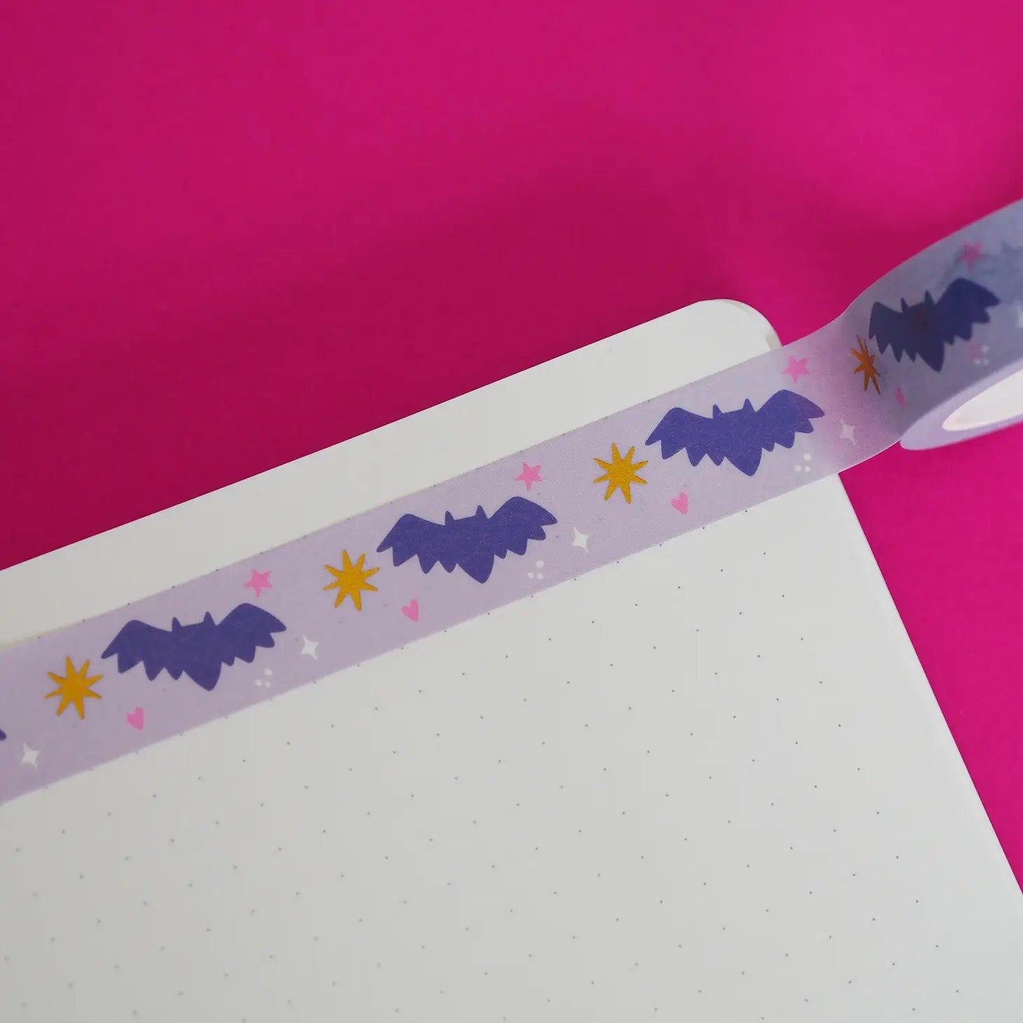 Mystical Bats Gold Foil Halloween Washi Tape
