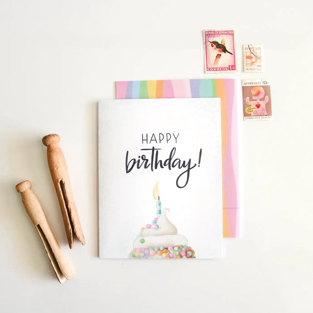 Happy Birthday Cupcake Card