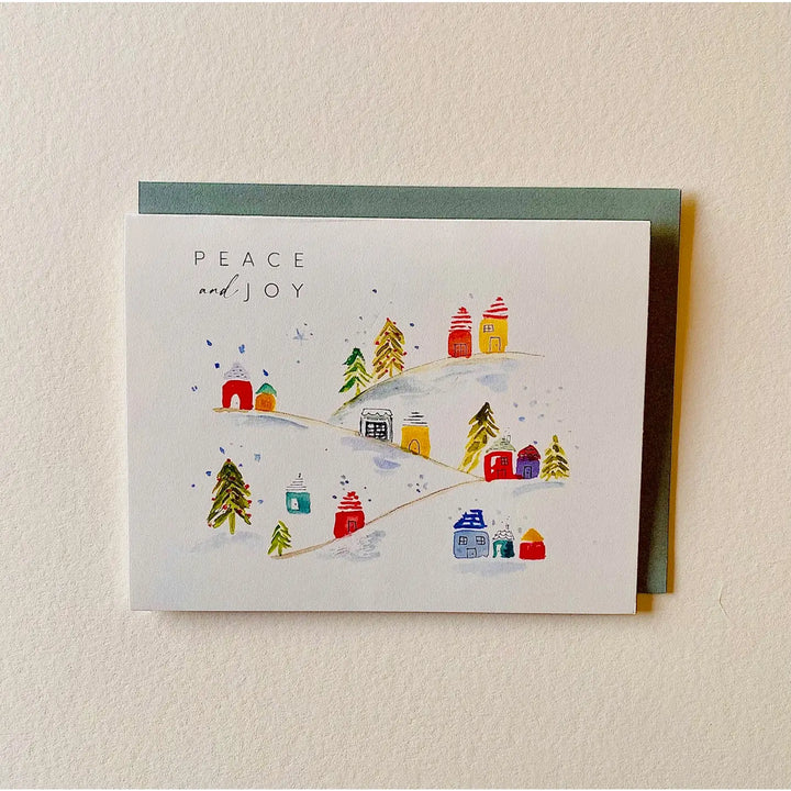 Peace and Joy Holiday Card (Set of 6 Notecards)