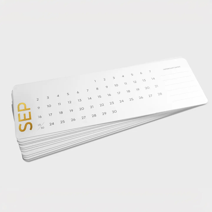 Wood Base Perpetual Desk Calendar