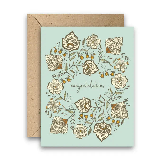 Floral Congratulations Card